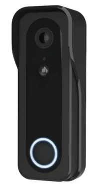 Trust Doorcam-3000B černá / Chytrý zvonek s kamerou / Wi-Fi / baterie / IP65 / bezdrátový zvonek (71387)