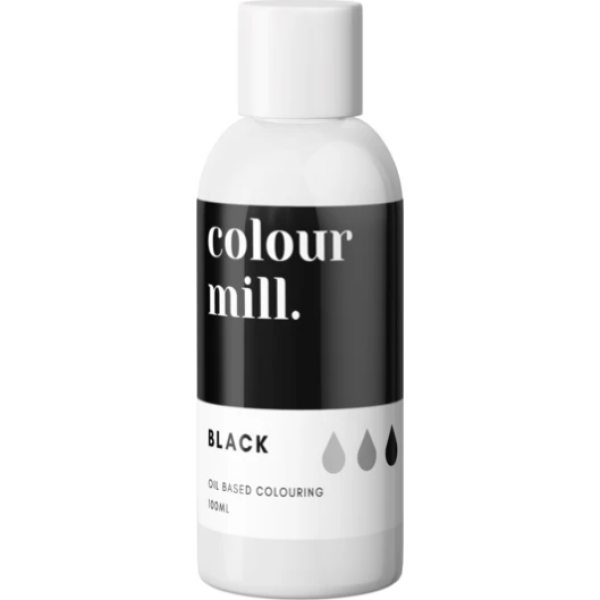 Olejová barva 100ml vysoce koncentrovaná černá - colour mill