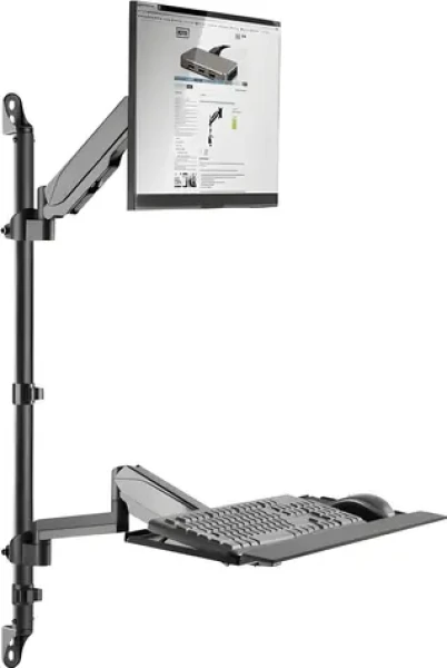 Digitus DA-90372 / Stolní držák pro monitor / VESA 75x75-100x100 / 17"-32" / nosnost 8 kg / výškově nastavitelná (DA-90372)
