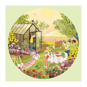 ViSSEVASSE Puzzle Summer feeling – 1000 dílků, zelená barva, papír