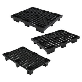 Plastové palety 1200 x 800 x 155 mm, zatížení 1500kg, hmotnost 5,6kg | RAJA