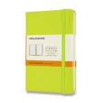 Zápisník Moleskine - tvrdé desky, S, linkovaný - limetka