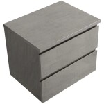 CERANO Koupelnová skříňka Carole + deska pod umyvadlo Navira Pro - 36 mm - betonově šedá - 70x51,6x46 cm