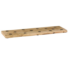 Ib Laursen Dřevěný svícen Board Unique 50 cm, přírodní barva, dřevo