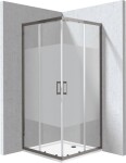 DEANTE - Funkia Evo čtvercový kout s vaničkou, 90x90 cm – vzor pruh KYCPDE99P