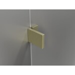 MEXEN/S - Lunar L sprchový kout dveře křídlové pravá 80 x 80, transparent, zlato kartáčovaná 834L-080-080-55-00-P