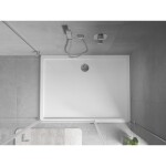 MEXEN - Flow sprchová vanička obdélníková slim 80 x 120, bílá lesk 46R108012