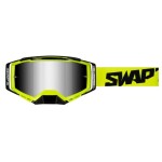 Swaps Aurus Lite motokrosové brýle černé/žluté/iridium-stříbrné