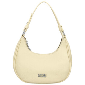 Trendy dámská koženková kabelka na rameno Tricia, žlutá