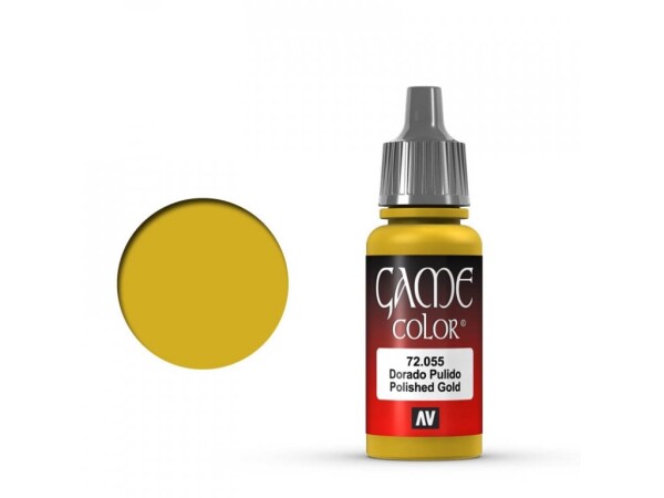 Vallejo Game Color 72055 Polished Gold 18 ml