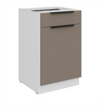 Spodní skříňka Aria 50 D 1F 1S BB - Premium Box Barva korpusu: Bílá, Barva dvířek: GR - Graphite AFM