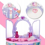 MalPlay Toaletní stolek MALÁ PRINCEZNA s kouzelnou hůlkou a MP3