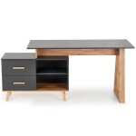 Psací Stůl Sergio Xl Antracyt Mat/Dub Wotan