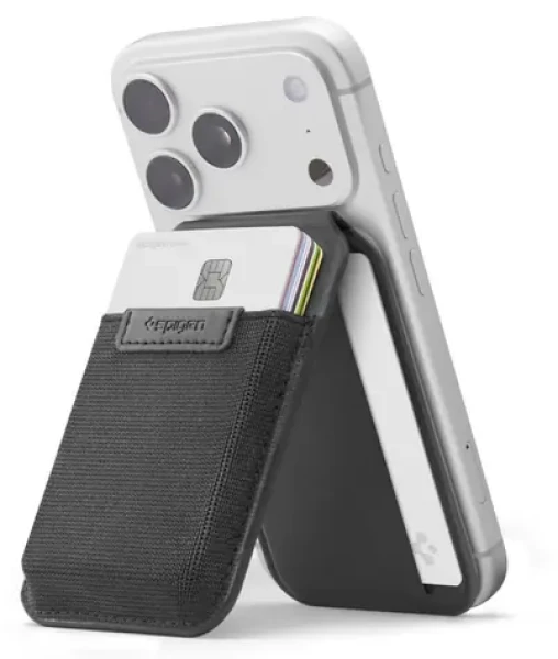Spigen Slim Fold černá / Peněženka / MagSafe (AFA11591)