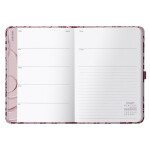 Busy B Týdenní diář Perfect Planner Burgundy Spatter 2026, červená barva, papír