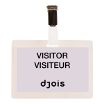 Djois jmenovka samolaminovací, 104 x 74 mm, transparentní, 25 ks