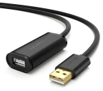 Ugreen USB-A - USB-A 20 m černá / Kabel / USB 2.0 aktivní / 480 Mbit/s (10324)