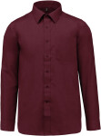 Kariban K 545 Popelínová košile "Jofrey" s dlouhým rukávem 20.K545 wine 6XL