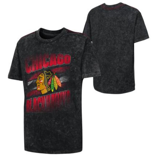 Outerstuff Dětské tričko Chicago Blackhawks NHL Fresh Mindset Crew Nk Mineral Velikost: Dětské M (9 - 11 let)