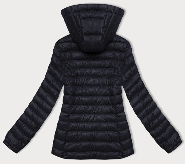 Dámská prošívaná bunda v grafitové barvě s kapucí J Style (16M9102-105) odstíny šedé S (36)