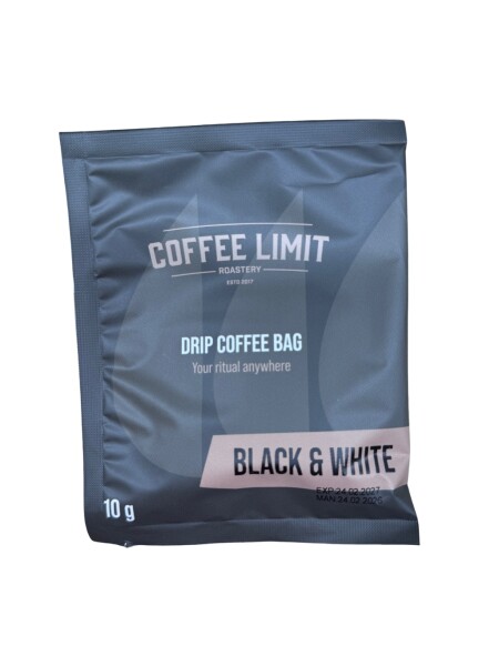 COFFEE LIMIT DRIP COFFEE BAG - Black & White - 1 ks x 10 g