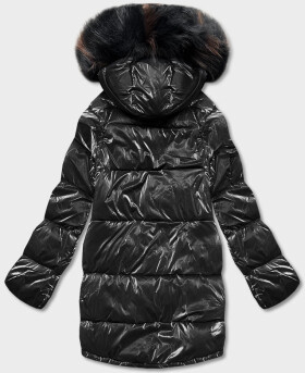 Černo-hnědá oboustranná oversize bunda (h-1088-01) odstíny hnědé M (38)