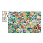 Edukační puzzle Apli - Město, 104 ks, 5+