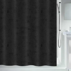 Spirella GEORGES sprchový závěs 180 x 200 cm černý / polyester