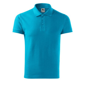Bavlněná polokošile Malfini M MLI-21244 tyrkysová 2XL