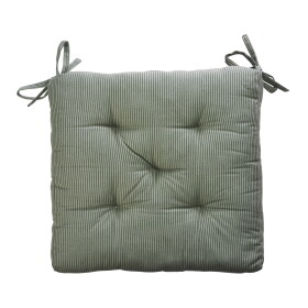 MADAM STOLTZ Prošívaný podsedák Striped Laurel Green, zelená barva, textil