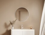 Zrcadlo se senzorem SAT Cool 60x60 cm bílá SATZCO60 SATZCO60