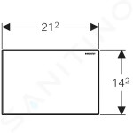 GEBERIT - Omega70 Krycí deska Omega 115.082.SI.1