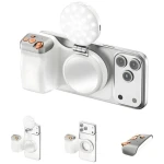 4smarts Magnetický fotodržák bílá / Držák na telefon / Magnetické uchycení / Bluetooth spoušť / LED přisvětlení (541802)