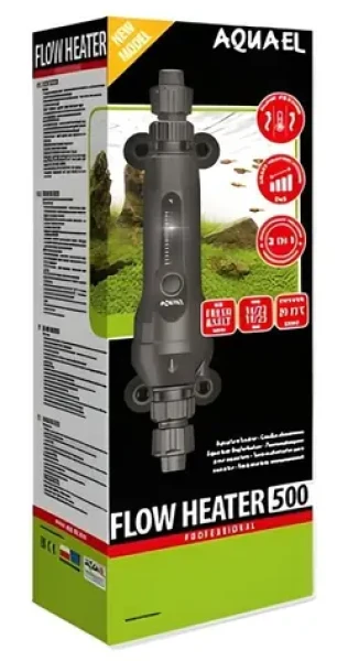 AQUAEL Topítko Flow Heater 2.0 / 500 W / Pro akvárium 300–1000 l / Rozsah 20–33 °C / Přesnost ±0,5 °C (851-338608)