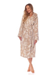 Dámský župan 2210 Joanna - L&L ecru-šedá XL