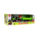 Mamido Konstrukční traktor s přívěsem zelený