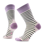 Dámské merino ponožky SMARTWOOL Women's Everyday Pin Stripe Crew Socks, Purple Dawn velikost: 38-41 (M)