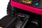 Mamido Dětský elektrický traktor BBH-030 s přívěsem růžový