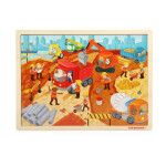 Dřevěné puzzle stavba
