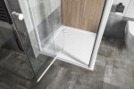 AQUALINE - AMICO sprchové dveře výklopné 1040-1220x1850, čiré sklo G100