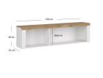 ARTEN (NANO Systems s.r.o.) Závěsný regál VIGO-160 (Bílý lesk) ZAVESNY-REGAL-VIGO-160