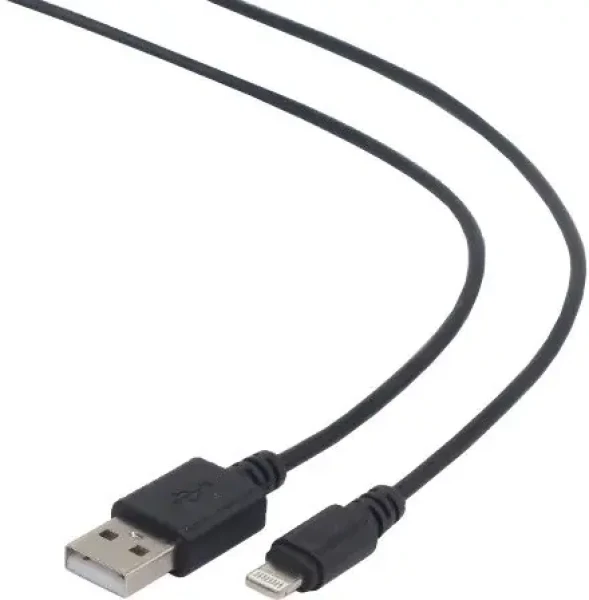 Gembird CC-USB2-AMLM-1M černá / ligtning / USB 2.0 / 1m (CC-USB2-AMLM-1M)