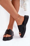 Dámské Pantofle Na Platformě S Dekorativním Detalem Černé Linosea 37