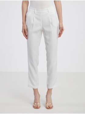 Bílé dámské kalhoty CAMAIEU - Dámské