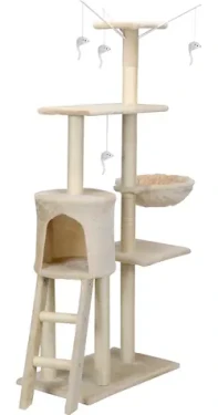 Funfit Škrábadlo pro kočky XL 1610 / Škrábadlo pro kočky / S hračkami (1610-uniw)
