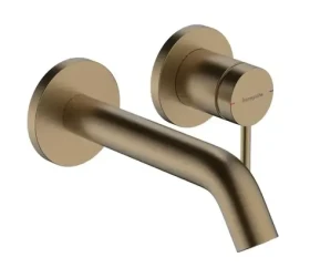 Hansgrohe Tecturis S - Umyvadlová baterie pod omítku | s výpustí | 2-otvorová instalace | EcoSmart | kartáčovaný bronz (73350140)
