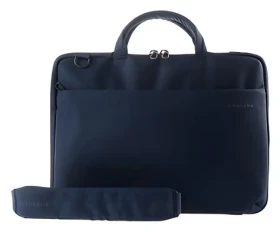 Tucano Slim Bag 13.3"-14" modrá / Brašna na notebook / polyester / kapsa navíc / odepínací popruh (TR-TUC-BDA1314B)