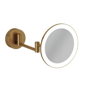 KLUDI - Vela R Kosmetické nástěnné zrcátko s LED osvětlením, kartáčovaný bronz 58995N1W