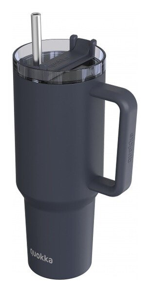 Nerezový termohrnek s brčkem Stream Black 1200ml