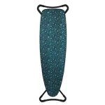 Rolser K-Surf Black Tube leopardí vzor, zelená / Žehlicí prkno / 130 x 37 cm / výška 58-96 cm